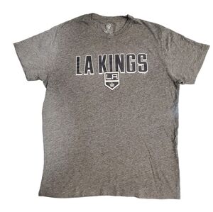 NHL Mens Los Angeles Kings Fanatics Branded Heathered Gray T-Shirt Size Large